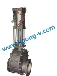 DIN cast steel Pneuamtic ceramic gate valve